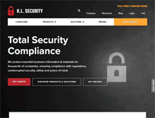 Tablet Screenshot of klsecurity.com
